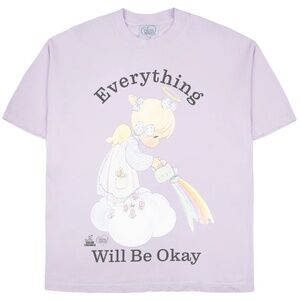 Online Ceramics - Precious Moments "Everything Will Be Ok" - Purple Tee